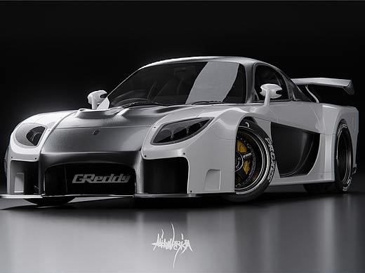 Rx7 veilside渲染练习