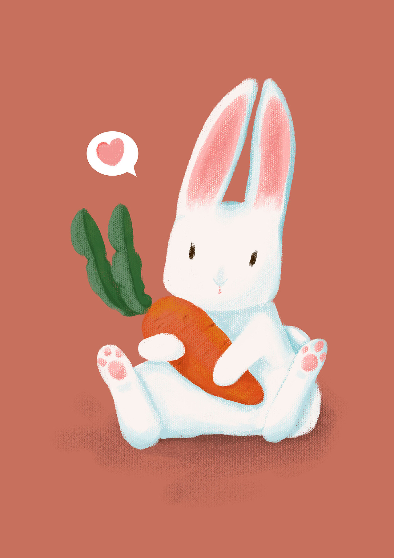 往日兔子|插画|创作习作|长耳朵_原创作品-站酷zcool