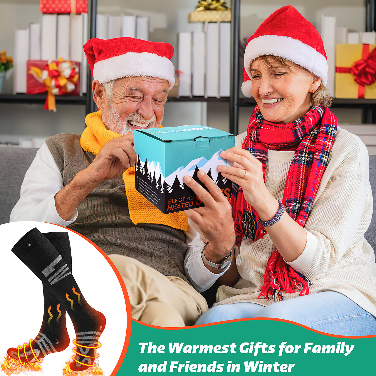 发热袜子 亚马逊主图 A+