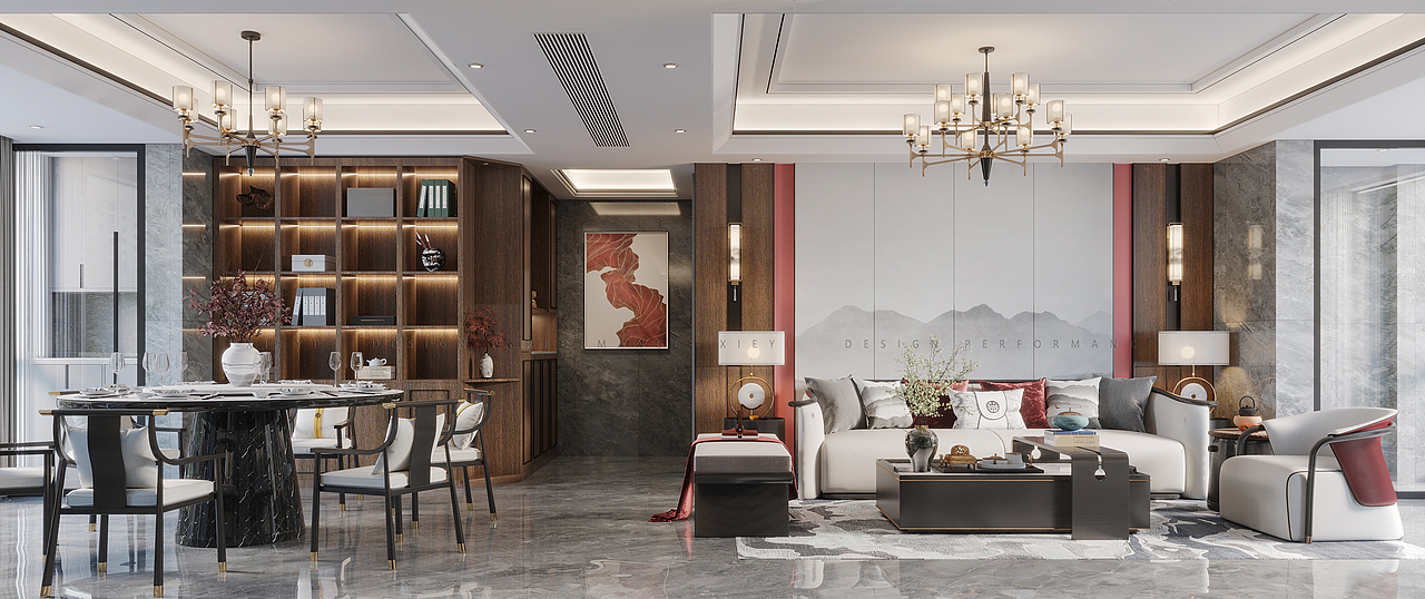 最近的一套新中式项目