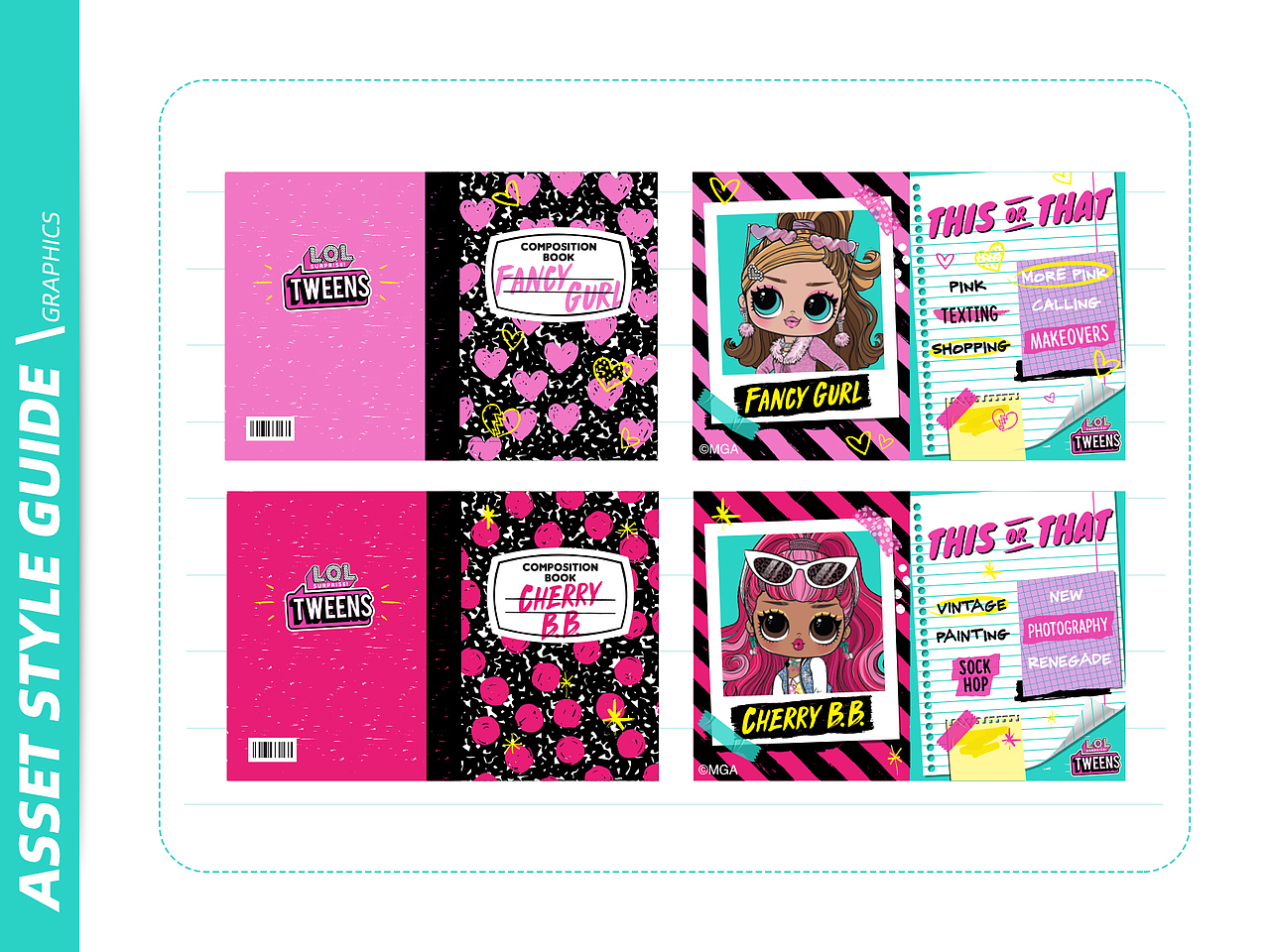 TWEENS ASSET STYLE GUIDE