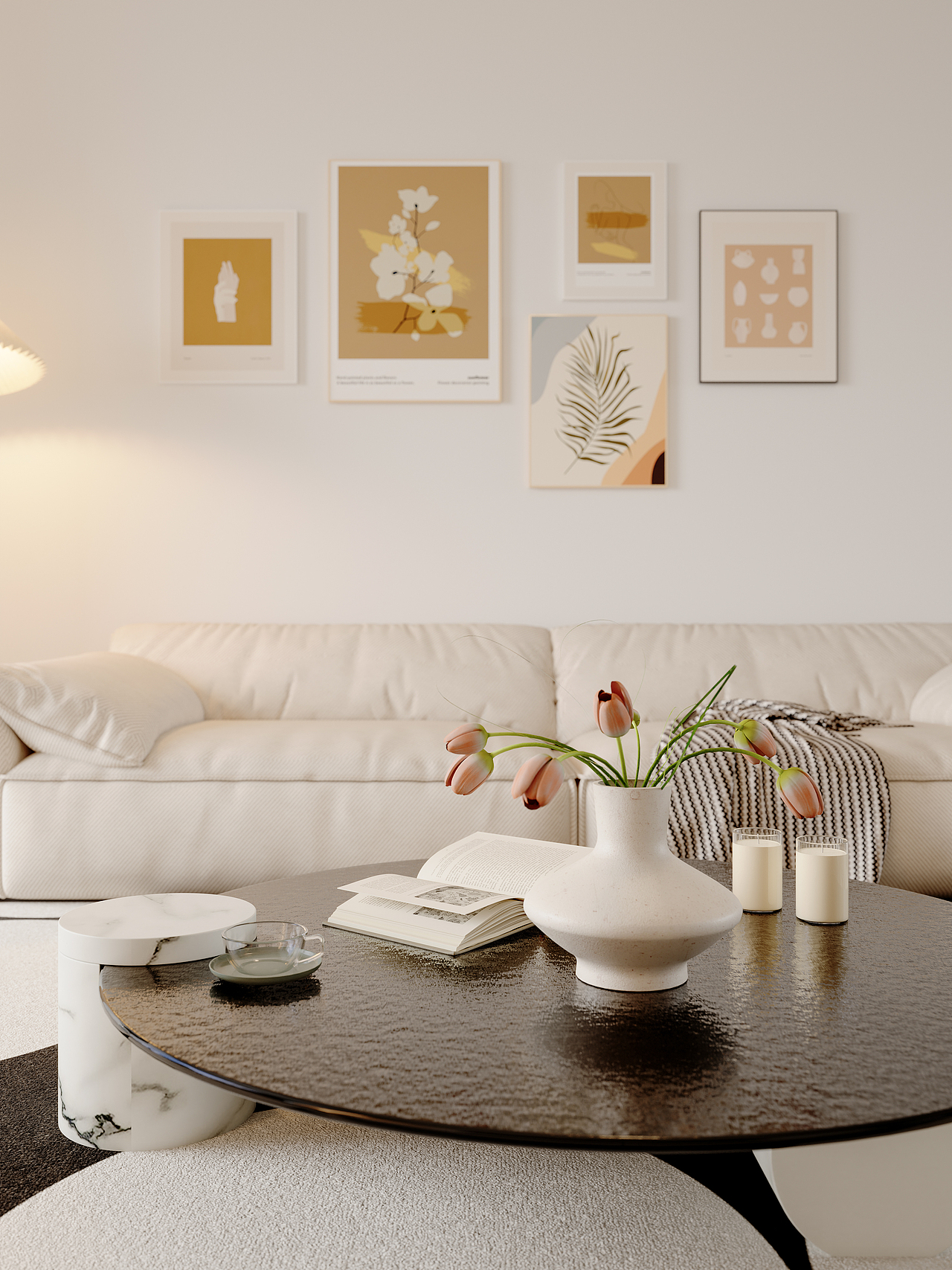 现代客餐厅卧室（图ZMzcwNzU3MjUy） - 家装设计 - 站酷设计师小小堡o原创素材 - 站酷ZCOOL