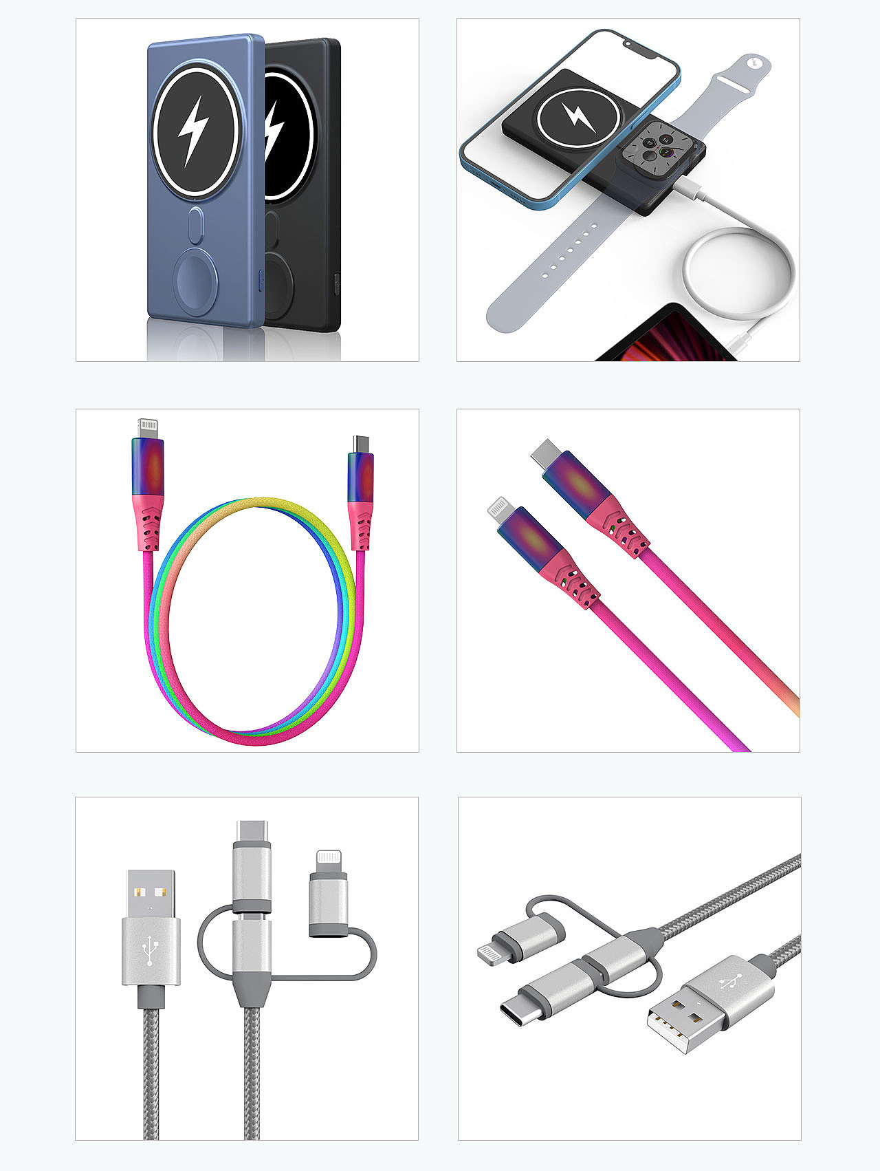 数据线充电器电子产品建模渲染-日常工作渲染图（图ZMzE3MjUxOTgw） - 产品 - 站酷设计师风行设计师原创素材 - 站酷ZCOOL