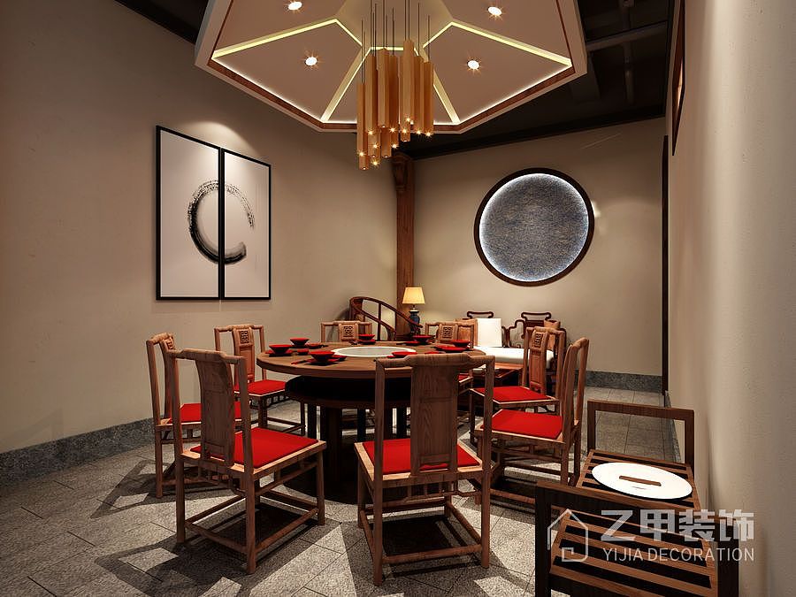 山东小龙坎火锅店装修设计|甘孜火锅店设计公司（图ZOTYzOTA4NDA=） - 家装设计 - 站酷设计师甘孜_火锅店设计原创素材 - 站酷ZCOOL