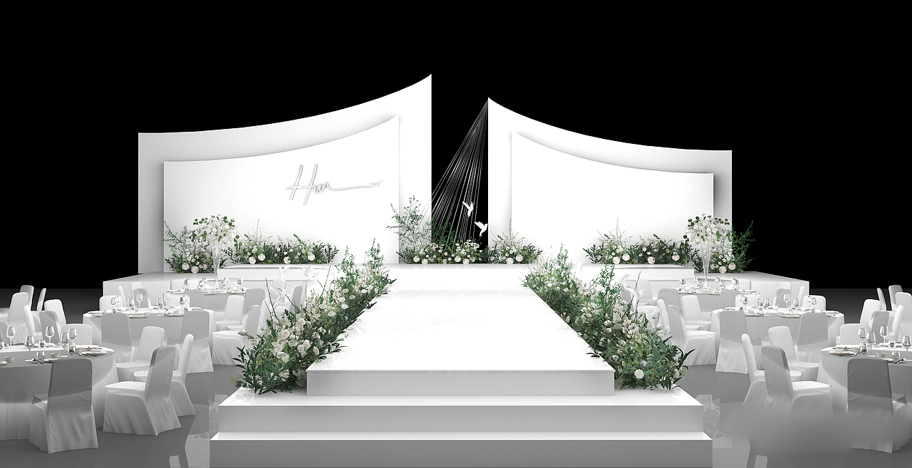 白色简约-婚礼设计（图ZMjkwNDU0NTMy） - 场景 - 站酷设计师Citrusy原创素材 - 站酷ZCOOL