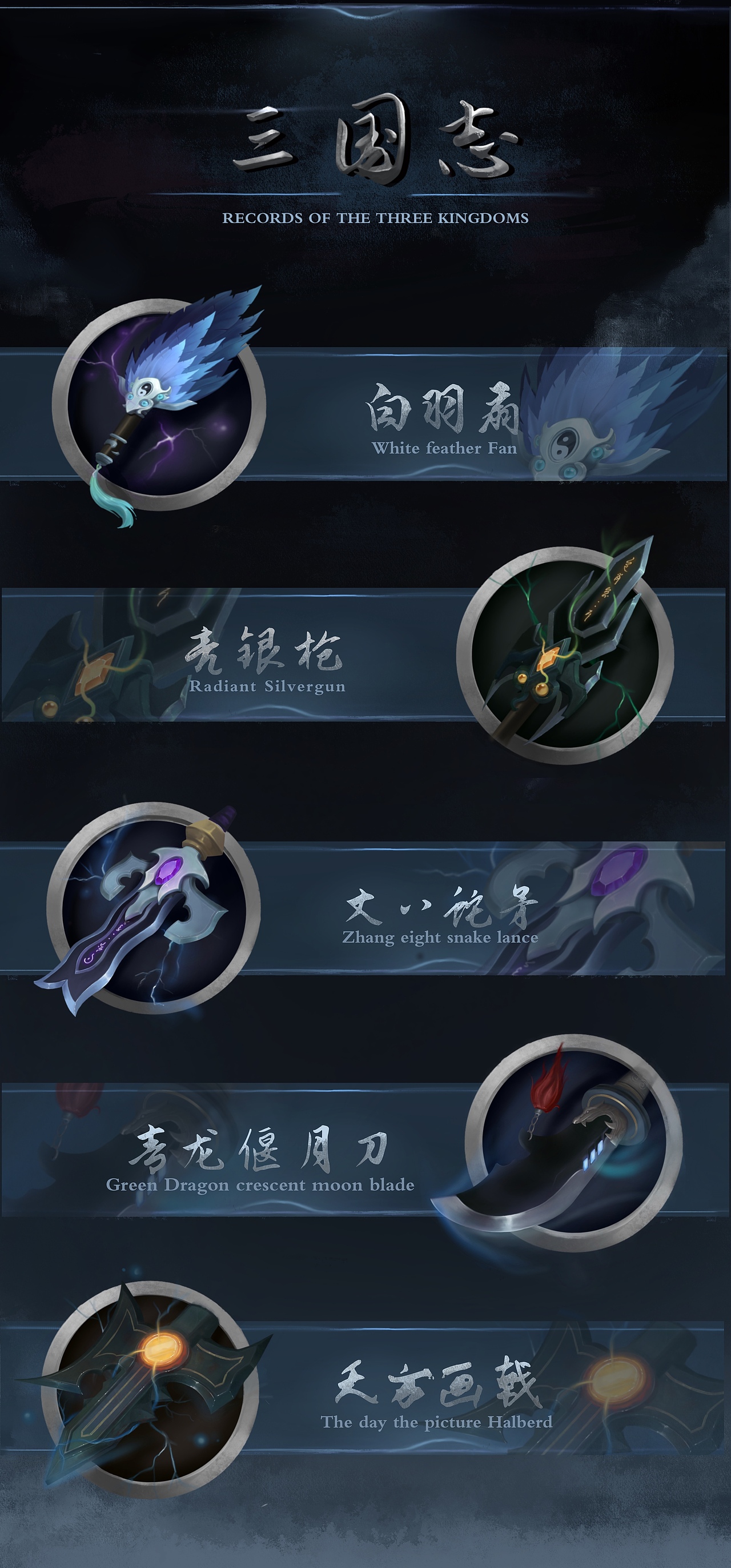 以武器做的UI瀑布流