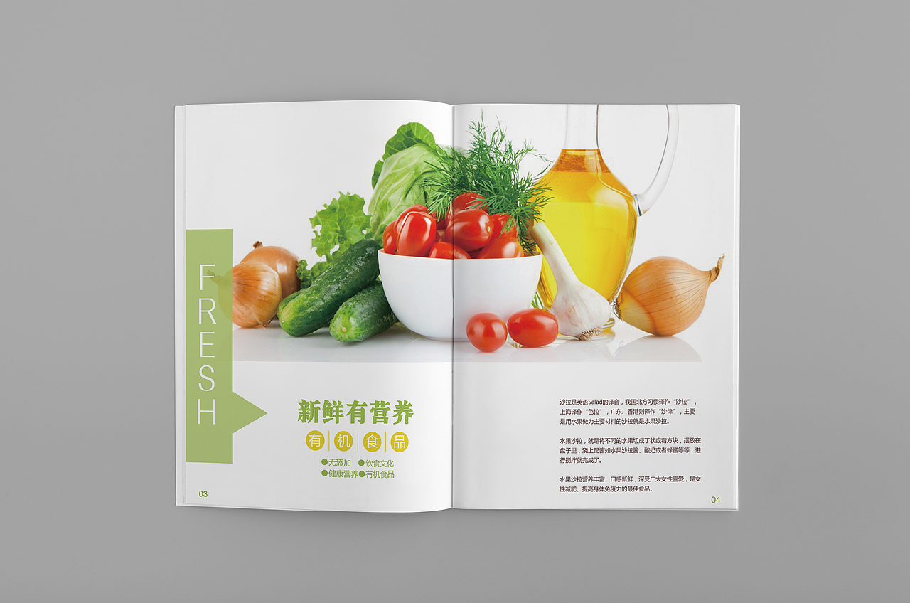 沙拉产品画册&（图ZMTI5MDM2Mzky） - 书籍/画册 - 站酷设计师壹时光鸡原创素材 - 站酷ZCOOL