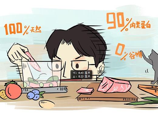 关于爱立方宠物食品简单小背景