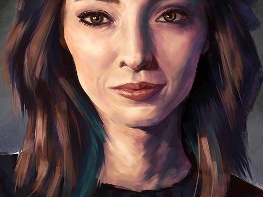 手绘 天赋异禀 北极星小姐姐