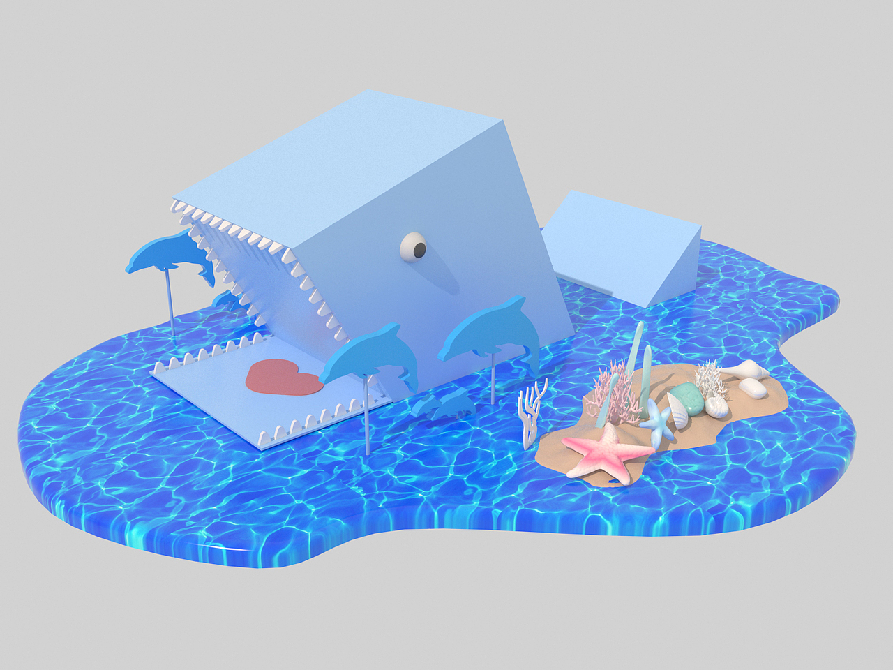 山西海洋馆水世界美陈（图ZMTc1NDY3MTk2） - 其他三维 - 站酷设计师一根能量棒原创素材 - 站酷ZCOOL