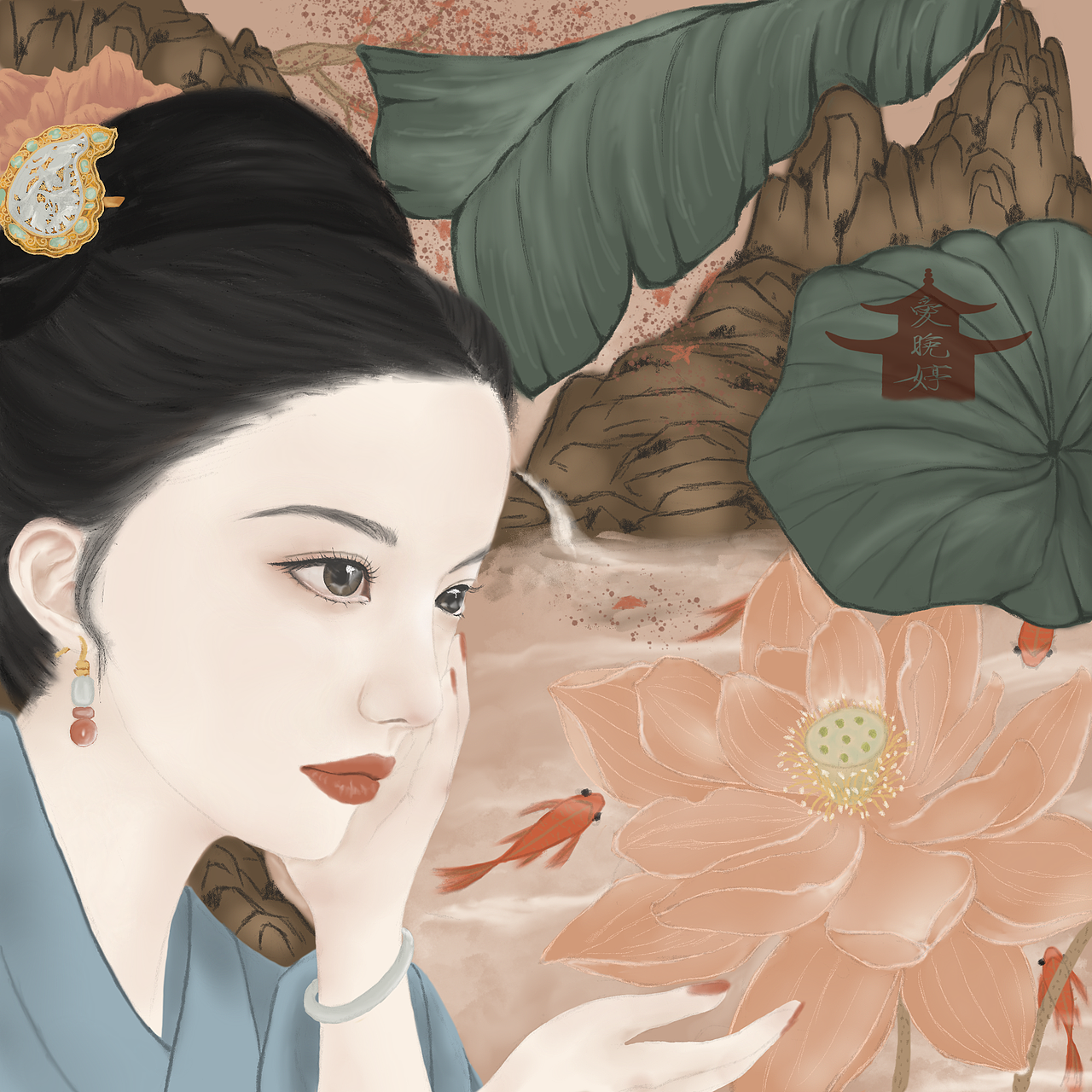 古风插画（图ZMjY4OTExMDg0） - 艺术插画 - 站酷设计师插画爱晚婷原创素材 - 站酷ZCOOL