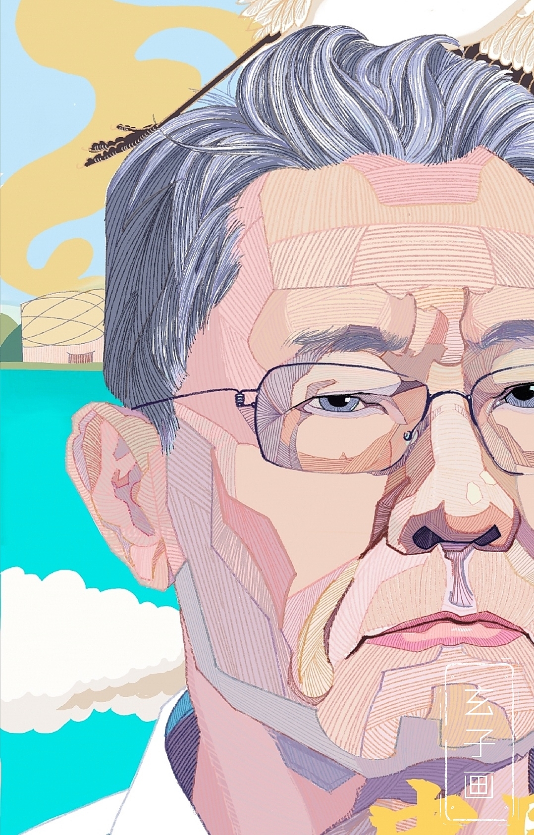 民族脊梁 钟南山（图ZMTk3NTg0NDA0） - 创作习作 - 站酷设计师玄子玄米茶原创素材 - 站酷ZCOOL