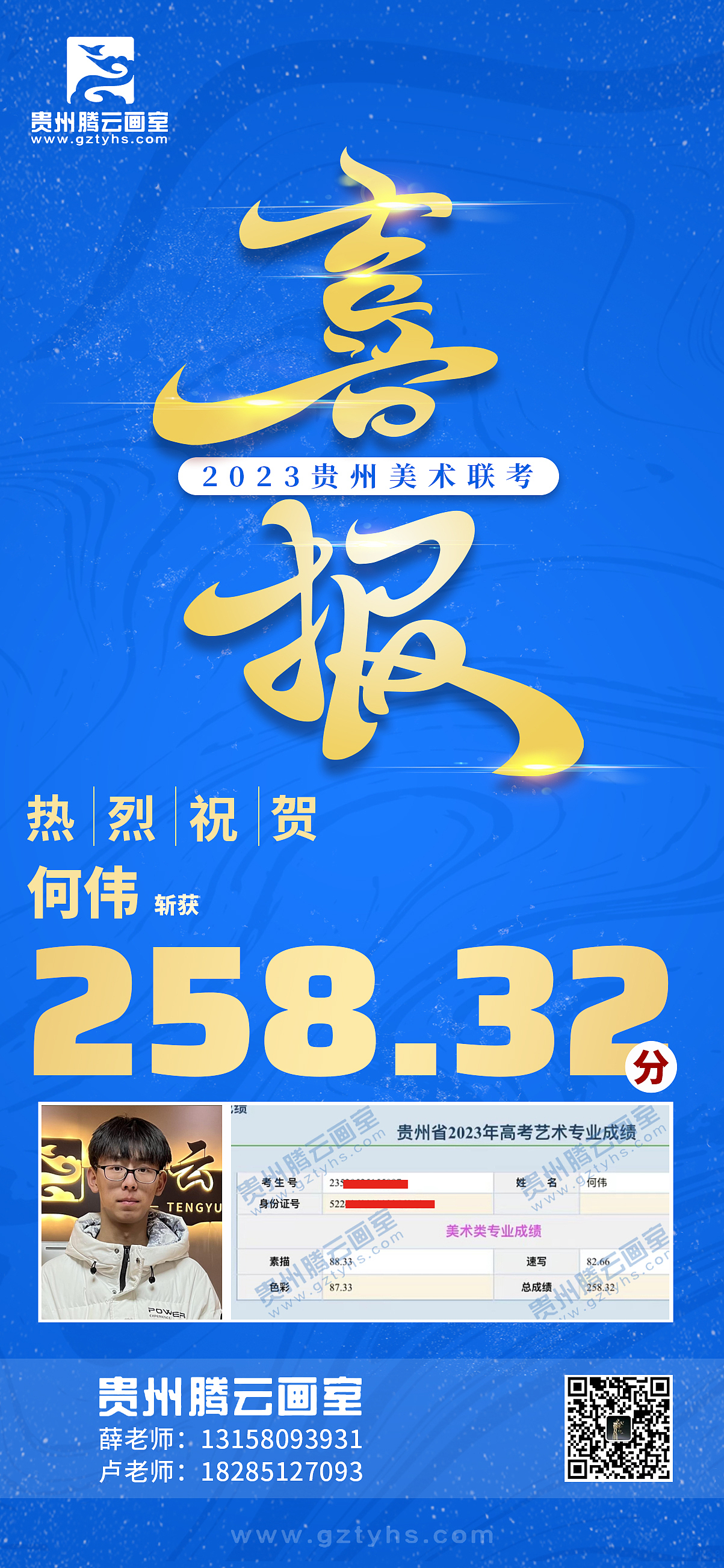 腾云画室2023喜报