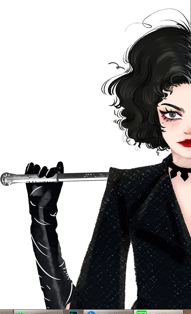 电影海报人物插画