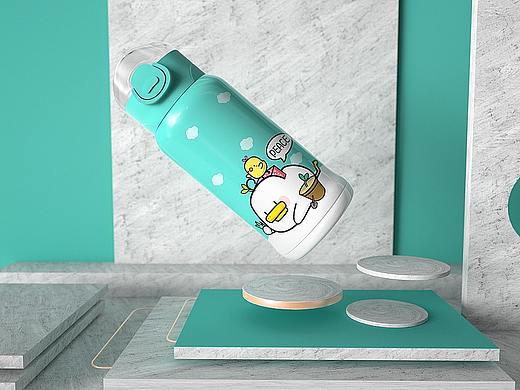 c4d保温杯渲染