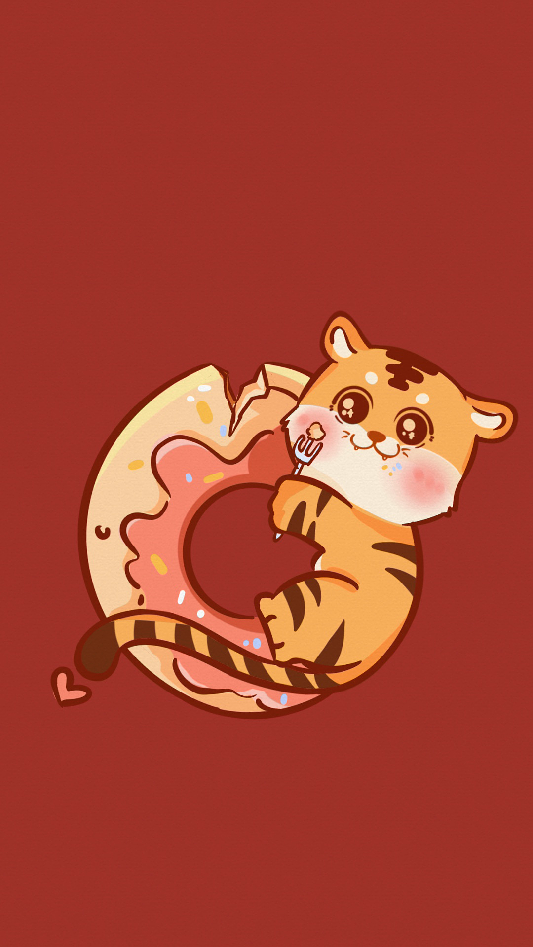 2022虎年好运系列壁纸（图ZMjgzNDk5MzAw） - 创作习作 - 站酷设计师插画师芙芙原创素材 - 站酷ZCOOL