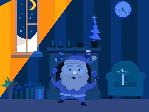 动效设计 大变身圣诞老人