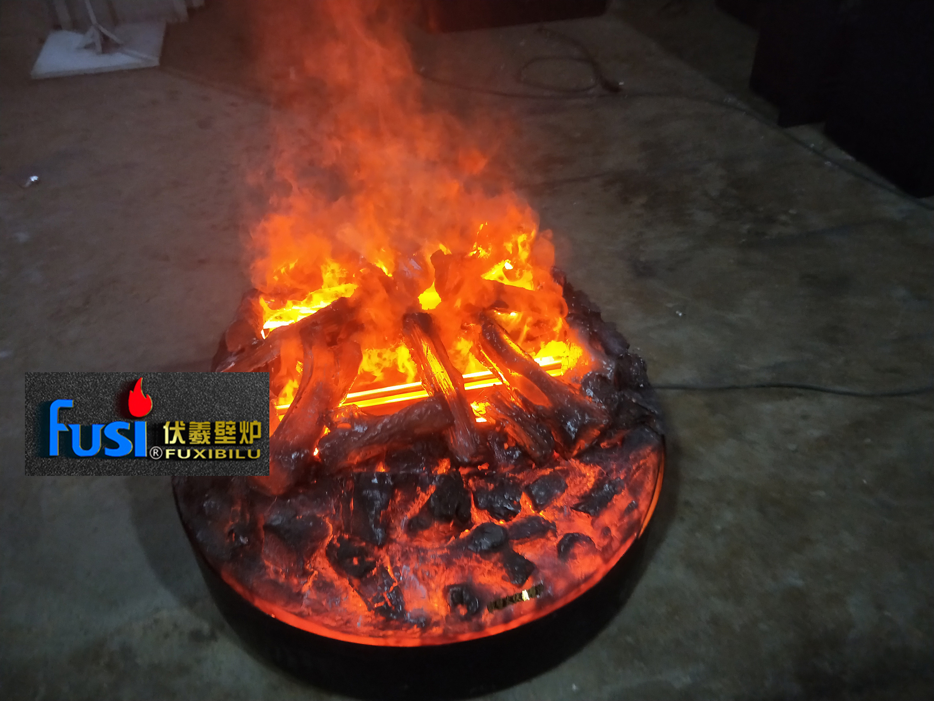 贵州山西烤旺火民俗道具仿真环保伏羲电壁炉篝火旺火