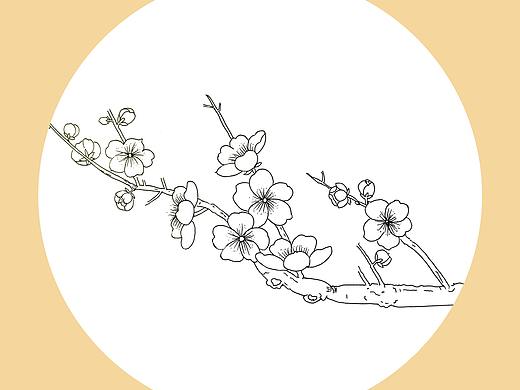 花卉白描联系稿2