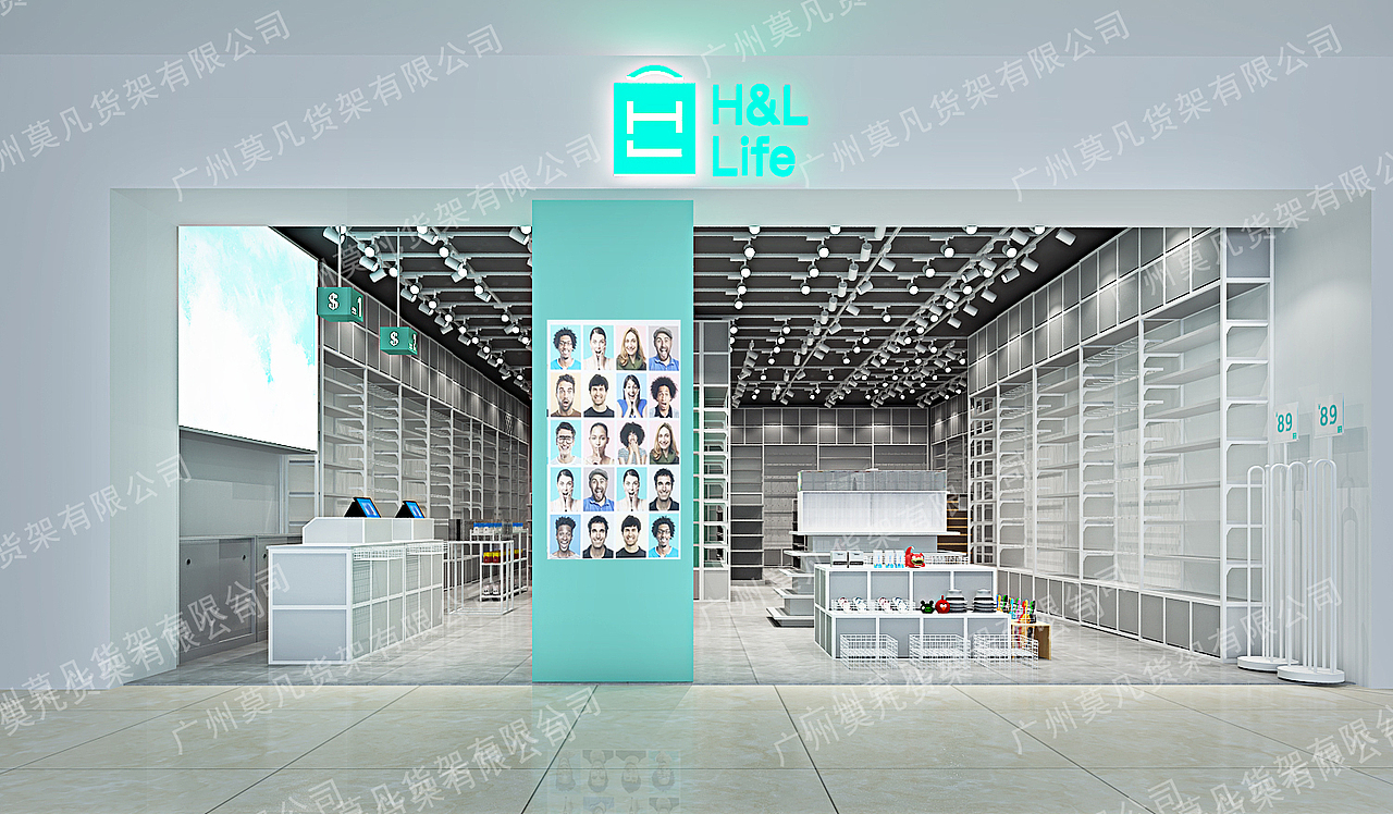 诺米家居店货架,nome家居店货架,三福货架,名创装修