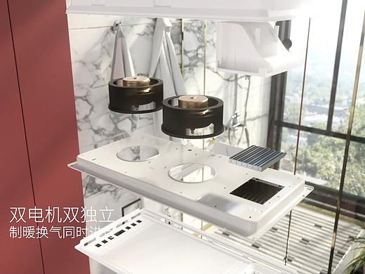 AUX奥克斯浴霸 三维产品动画 电商主图视频