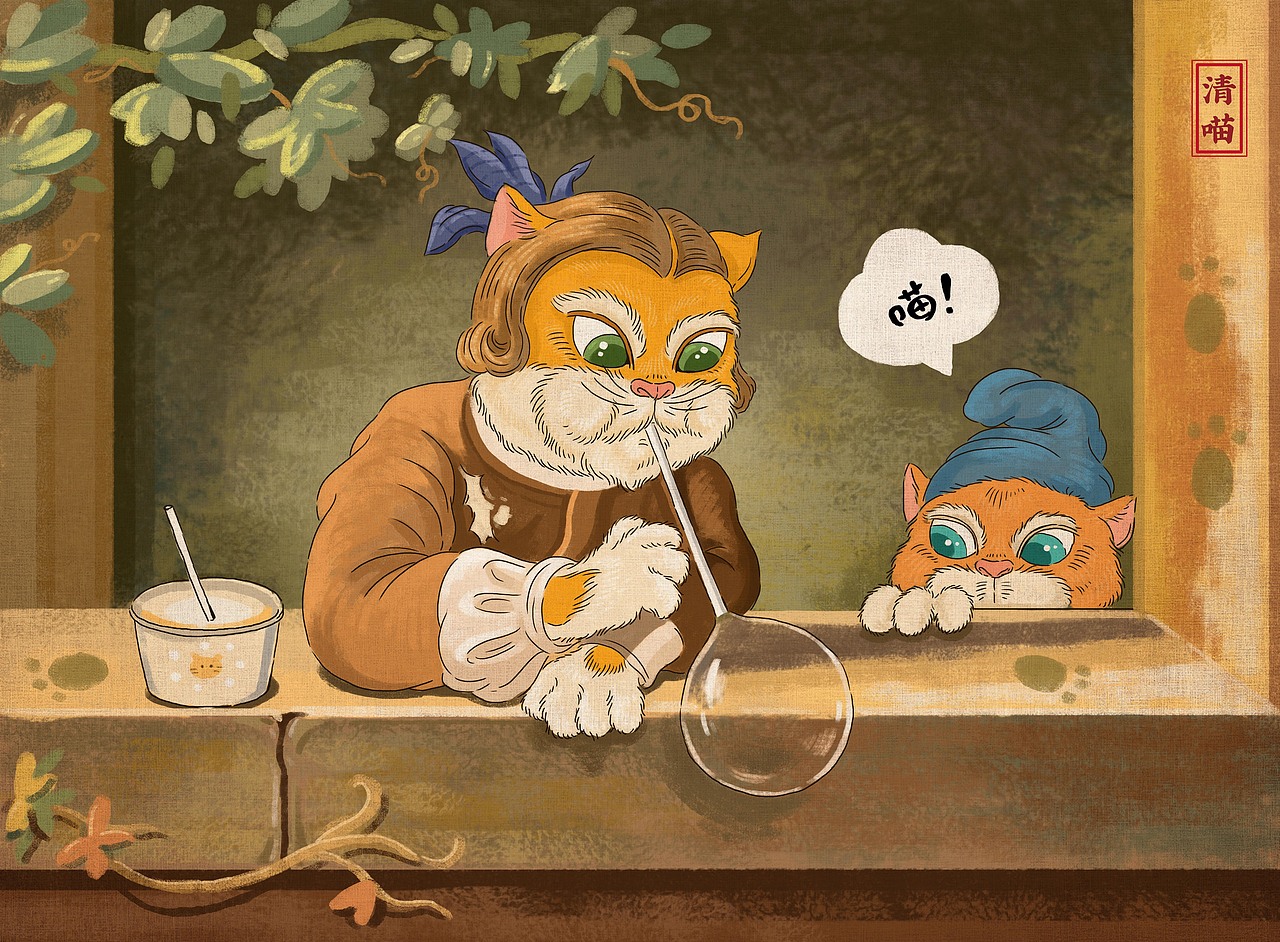 世界名画系列（图ZMTQ4OTQ1MzYw） - 商业插画 - 站酷设计师清喵原创素材 - 站酷ZCOOL