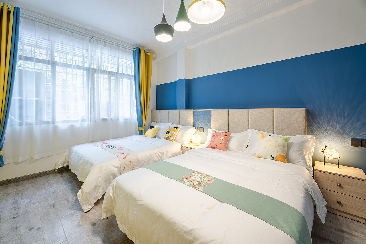 城市轻奢民宿建筑室内空间摄影