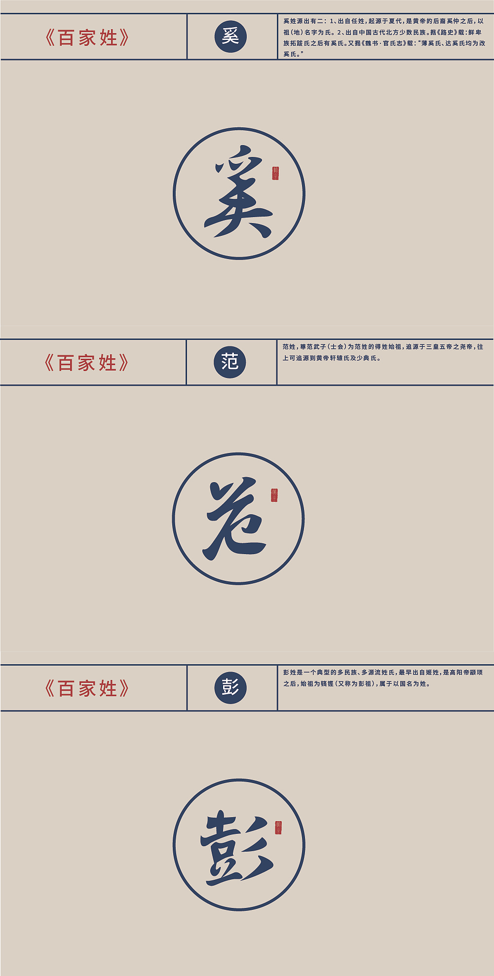 《百家姓》(图ZMjE1NDQxMTcy) - 字体/字形 - 站酷设计师竹君仔原创素材 - 站酷ZCOOL