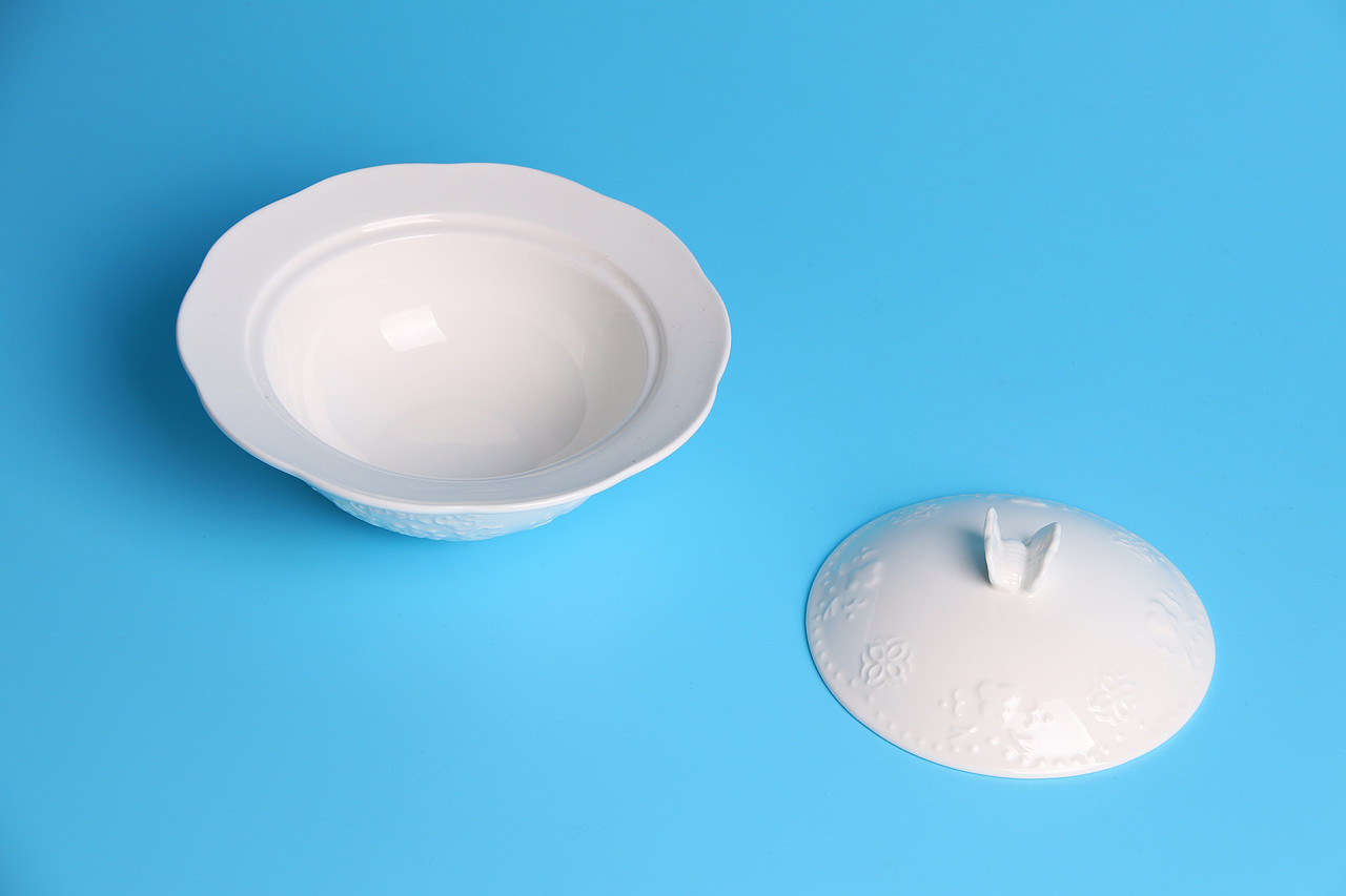 C03-餐具\V20白色陶瓷碗