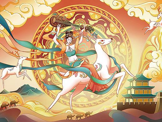 最美敦煌——国潮插画设计