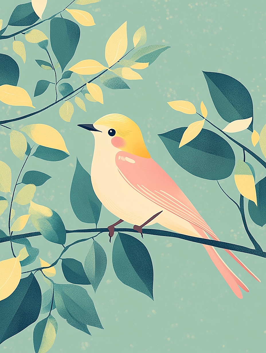 美丽的小鸟（图ZMzc4OTcyNTAw） - AI作品 - 站酷设计师燕紫Ai绘画原创素材 - 站酷ZCOOL