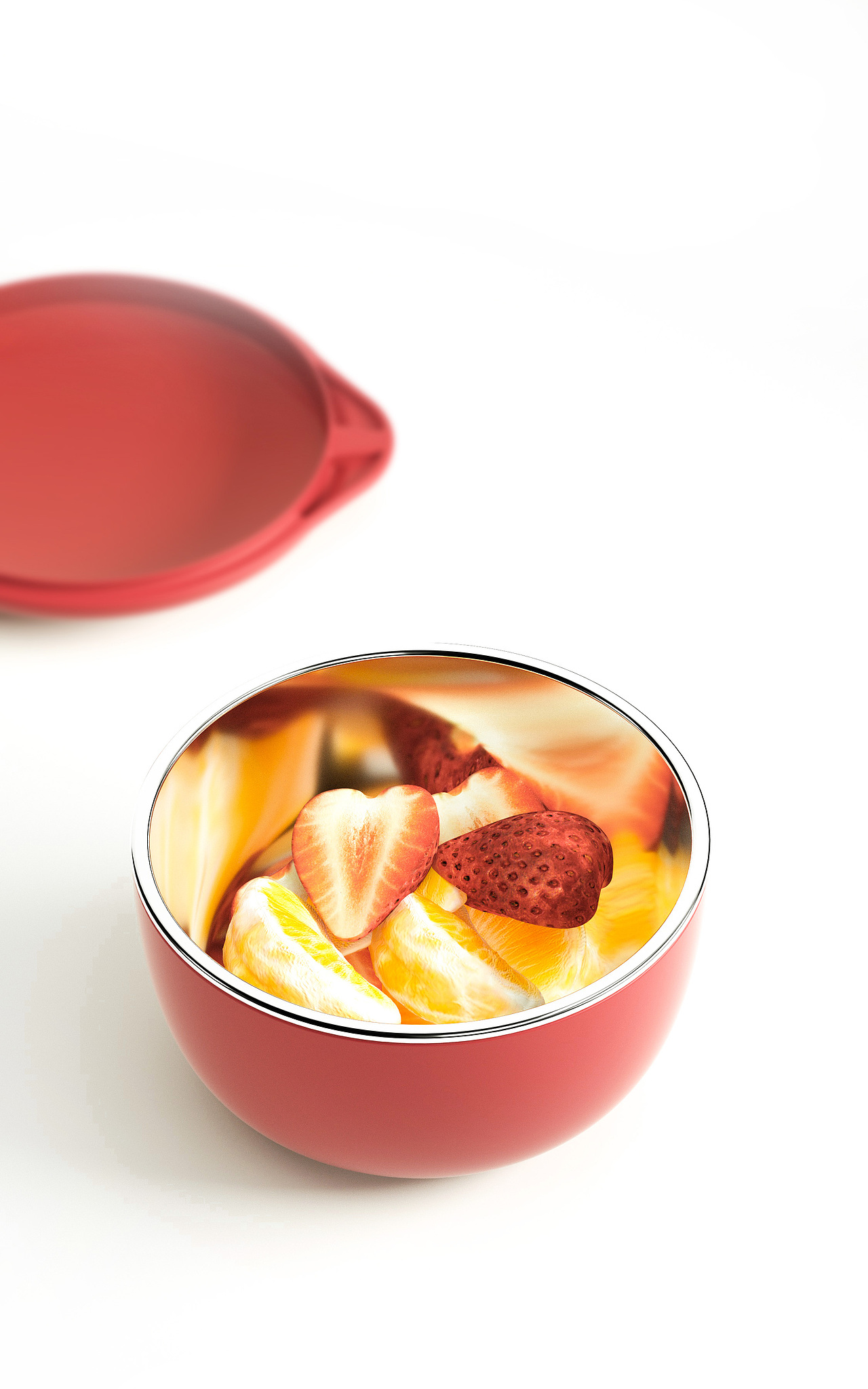 【母婴用品】(Dicobell)不锈钢小餐碗详情渲染设计