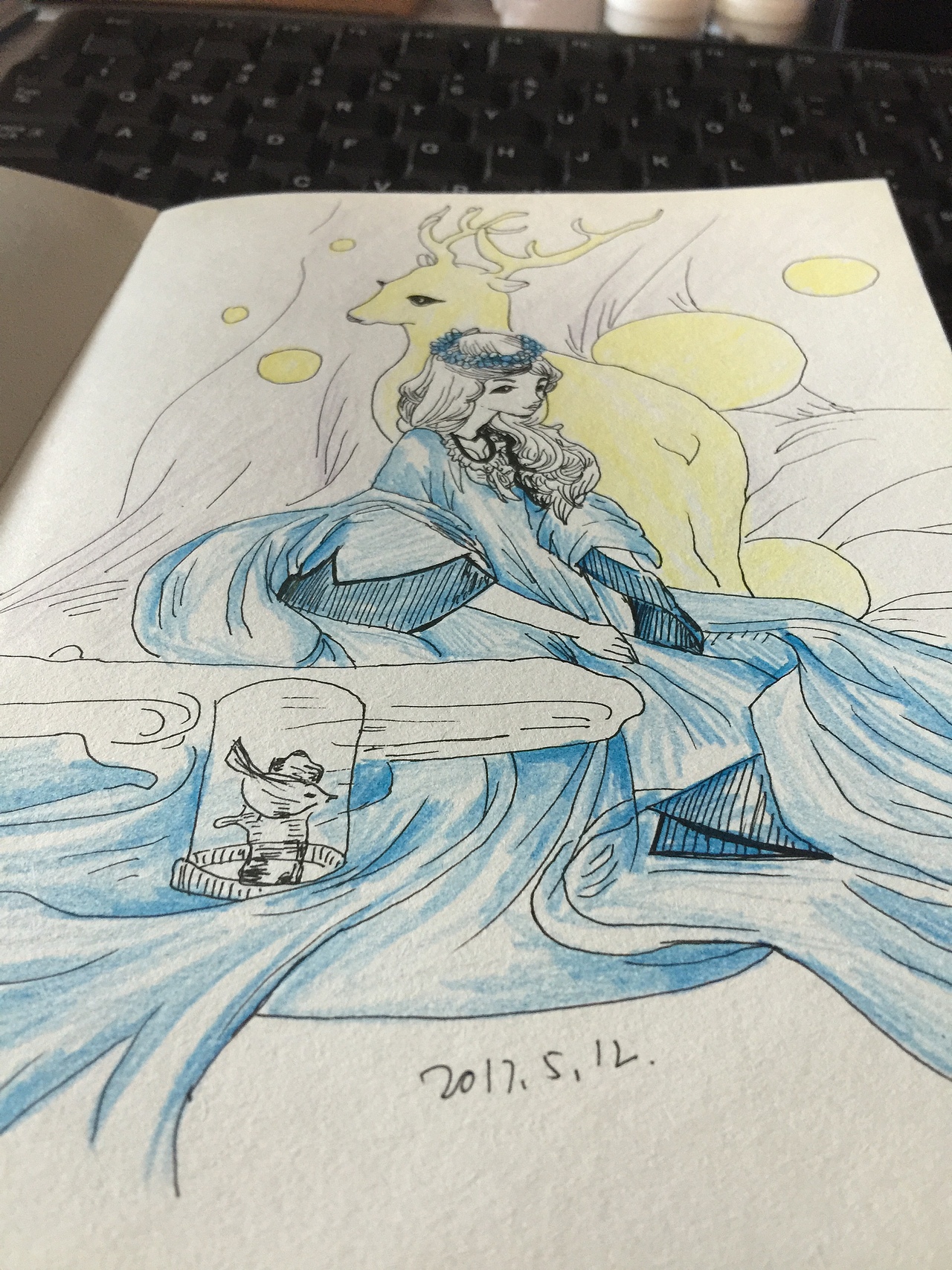 绘画临摹习作【仙女】