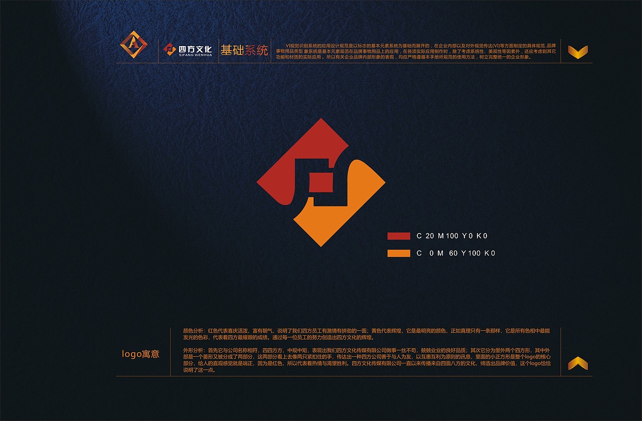 “四方文化”VI设计（图ZMjMyMjYyNjg4） - 品牌 - 站酷设计师蓝瘦设计师原创素材 - 站酷ZCOOL