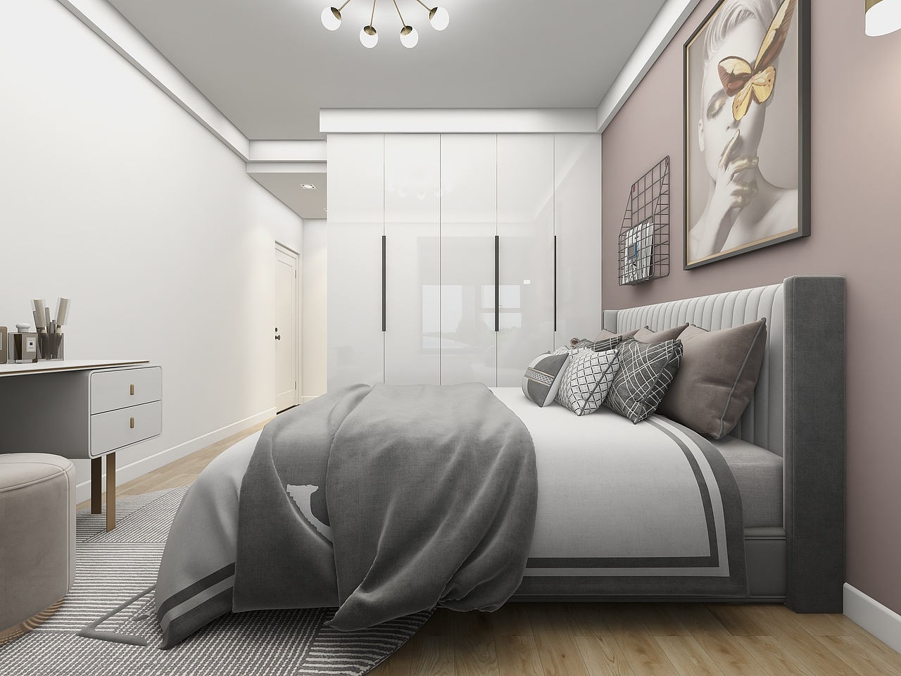 四川广安华冠城(99平方现代简约三居室)