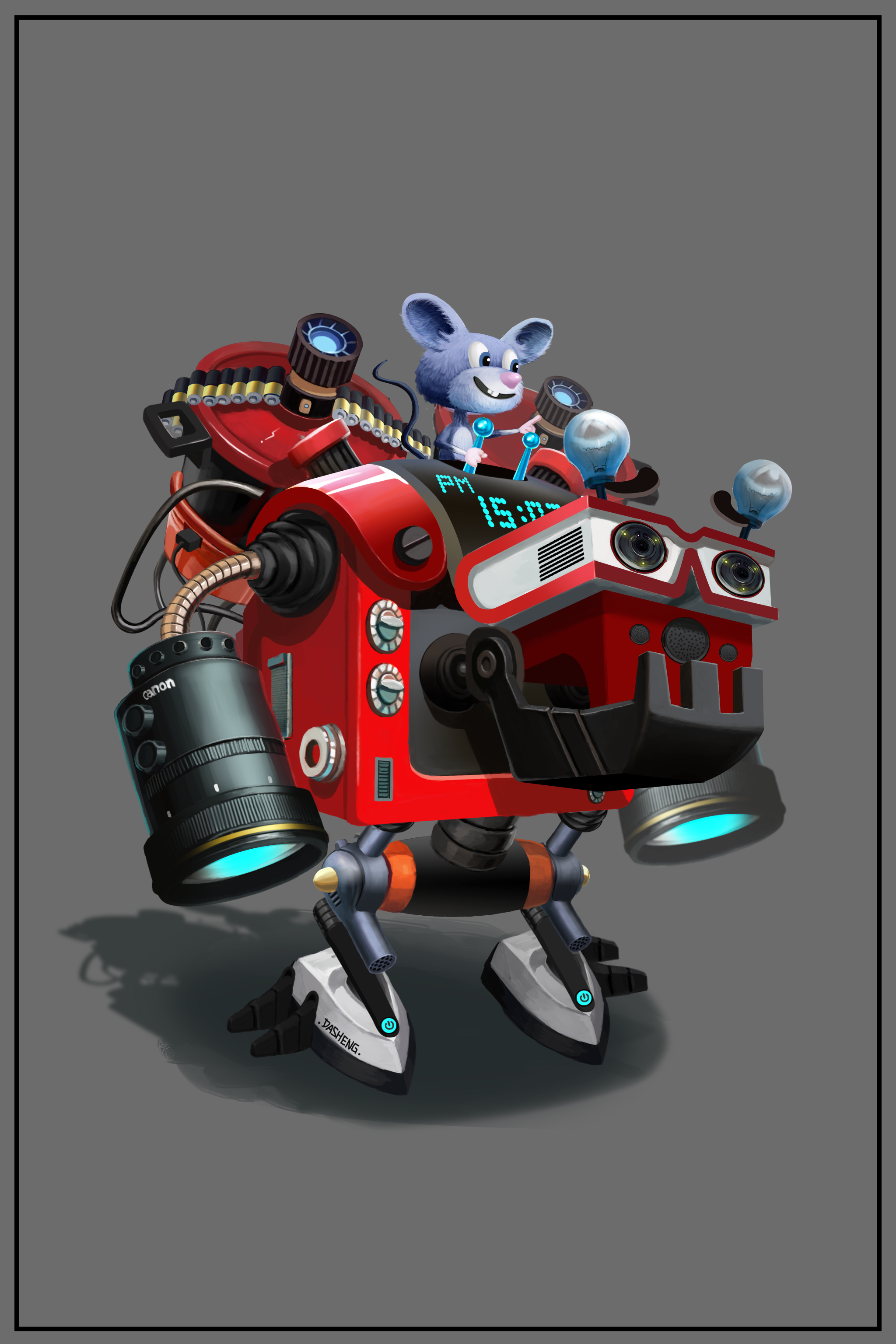 电器机器人|插画|游戏原画|大圣是我 - 原创作品 - 站酷 (zcool)