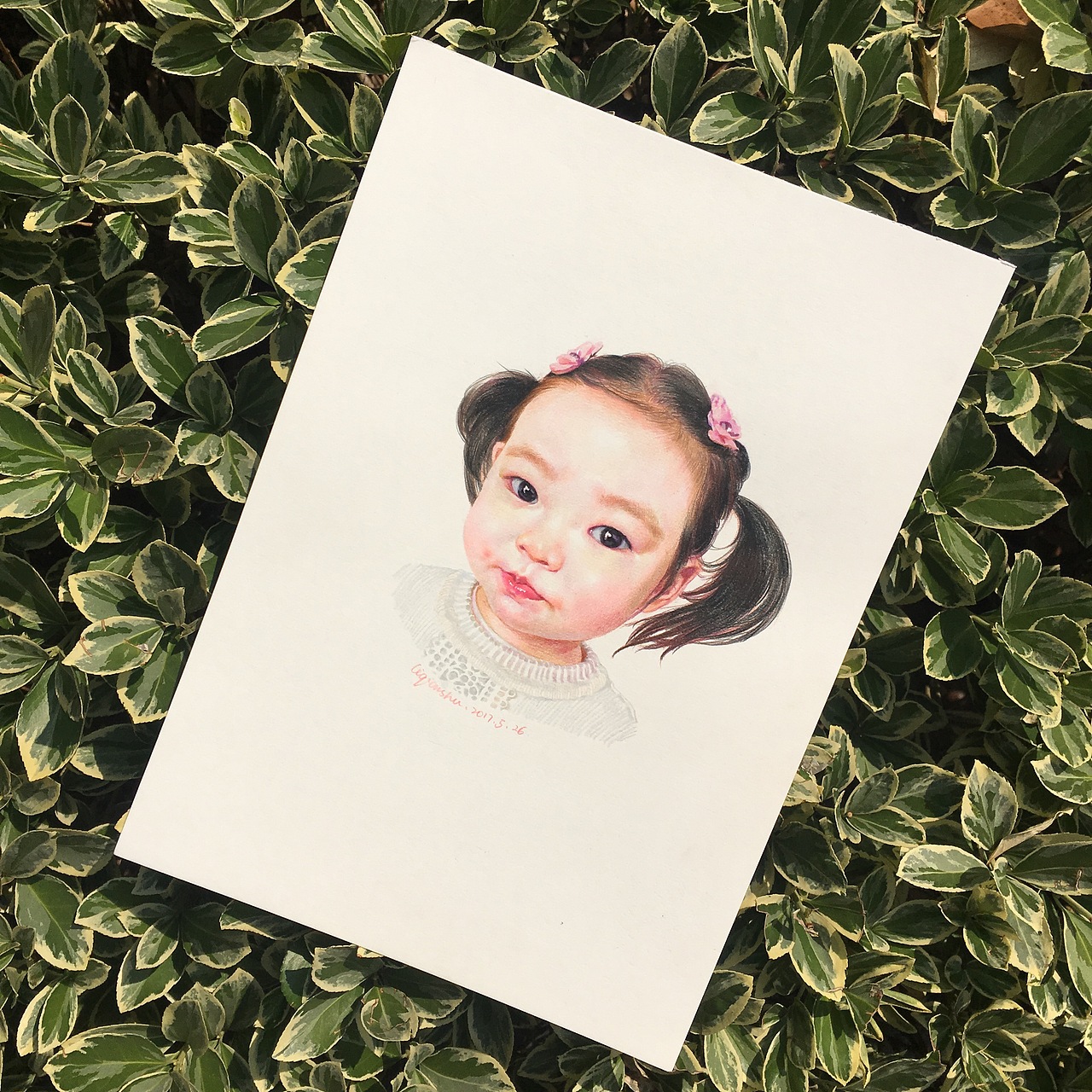 彩铅肖像—那些年我画过的宝宝们