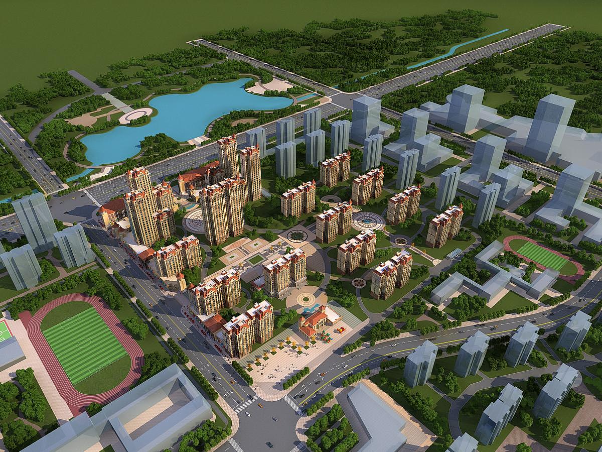 金昌某小区建筑效果图设计（图ZNDY0MDU3NjQ=） - 建筑设计 - 站酷设计师设计师董帅原创素材 - 站酷ZCOOL