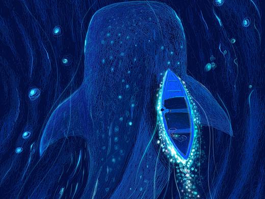 平板手绘治愈系插画-在海上那些唯美的瞬间（个人主页-ZNDAxODk0Mjg=） - 创作习作 - 站酷设计师阳果设计原创素材 - 站酷ZCOOL