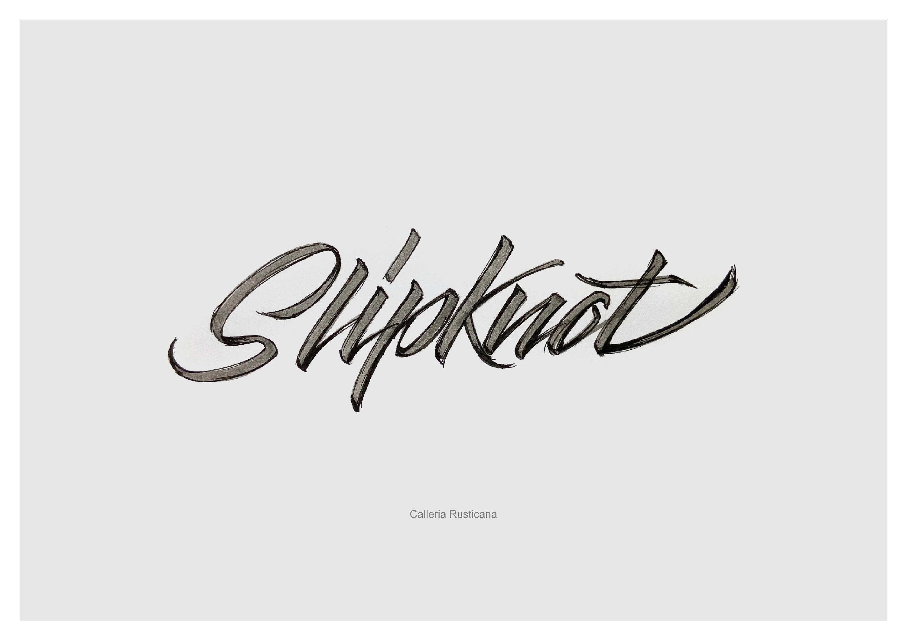 近期英文手绘字体