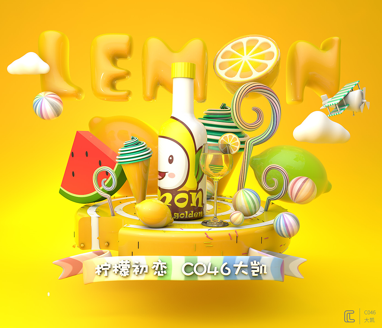 C4D學(xué)習(xí) 作業(yè)集合（圖ZOTAxODUwNTY=） - 人物/生物 - 站酷設(shè)計(jì)師大凱Frienky原創(chuàng)素材 - 站酷ZCOOL