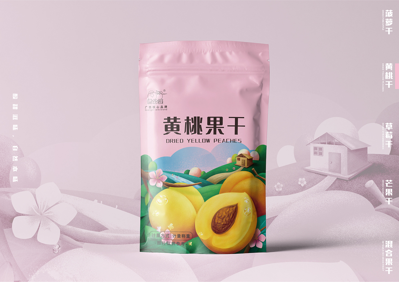 1000PENS 水果干包装设计