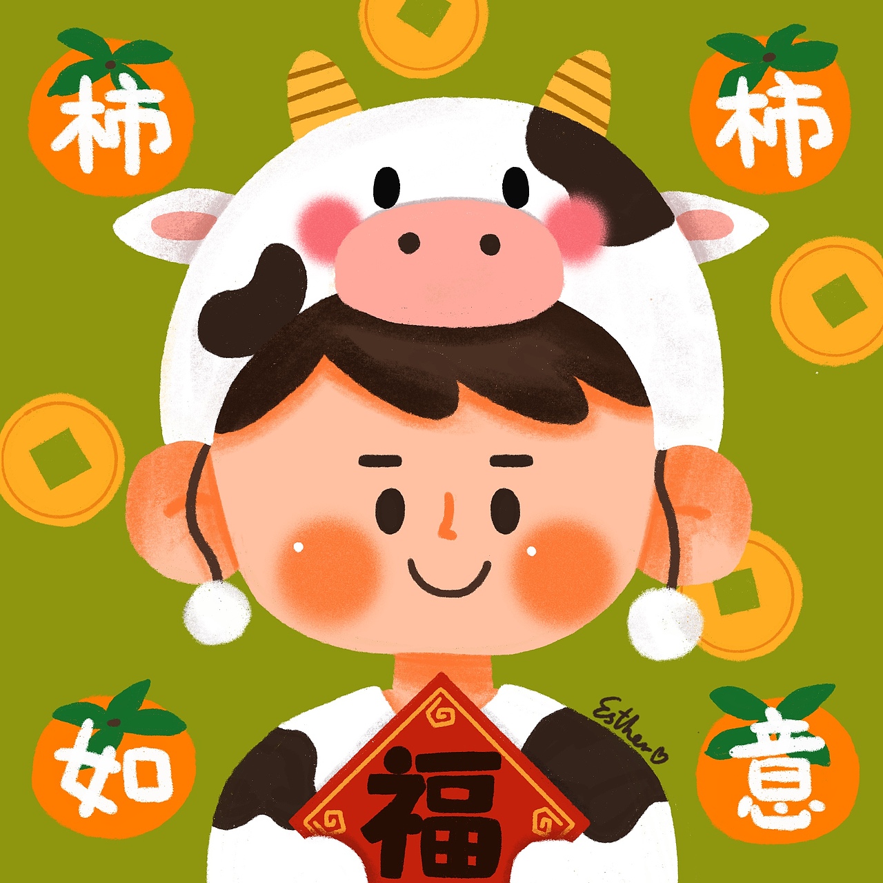 举报收藏分享原创作品插画艺术插画情侣头像可爱情侣头像牛年艾絲特