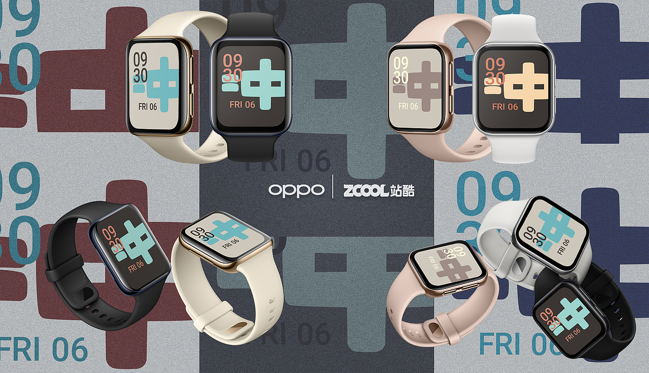 ·OPPOWatch·方寸见恢宏/中国汉字书法风格系列表盘设计（图ZMjA1ODQ3NzE2） - 主题/皮肤 - 站酷设计师愚铭原创素材 - 站酷ZCOOL