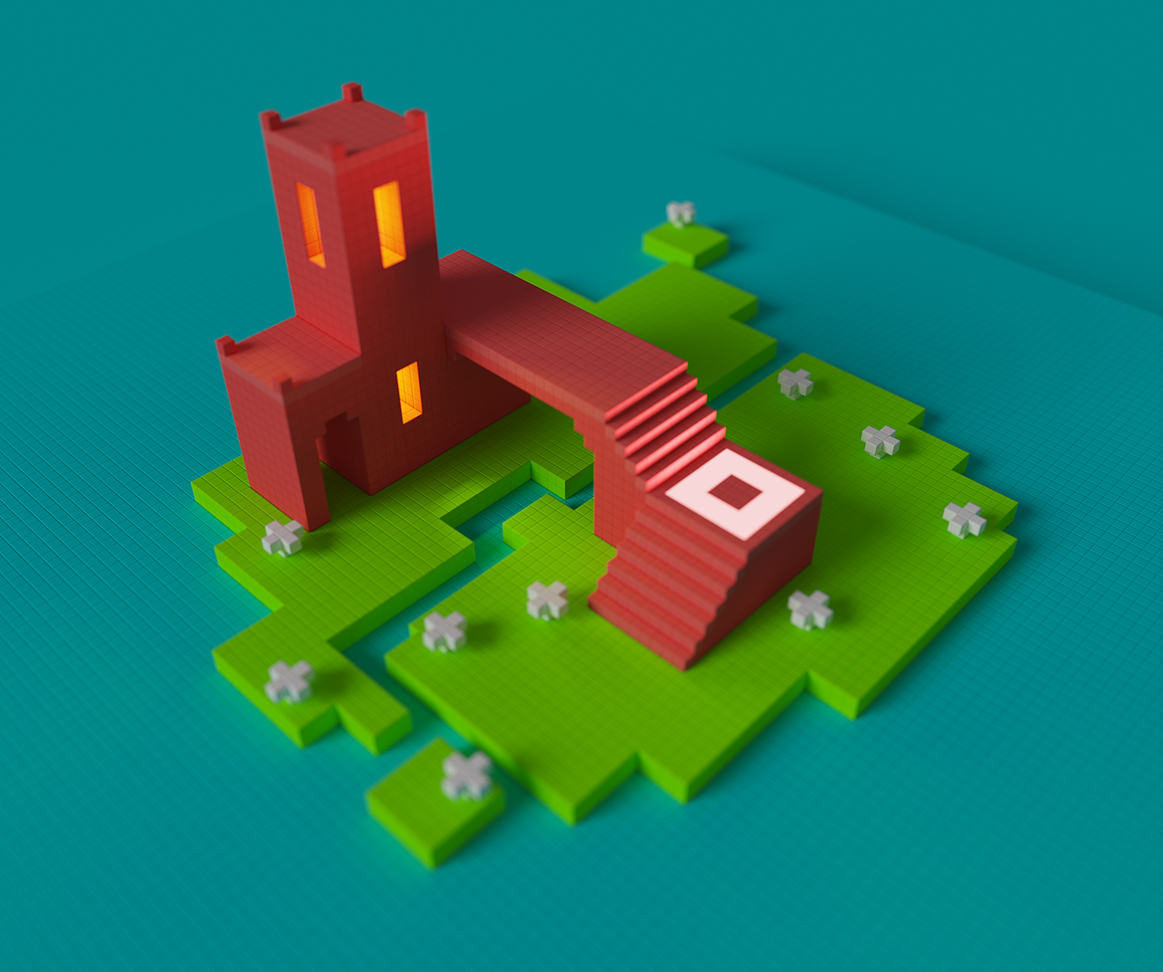 MagicaVoxel···有毒別碰··（圖ZNzA0OTYxMDQ=） - 場景 - 站酷設(shè)計師小罐魚頭原創(chuàng)素材 - 站酷ZCOOL