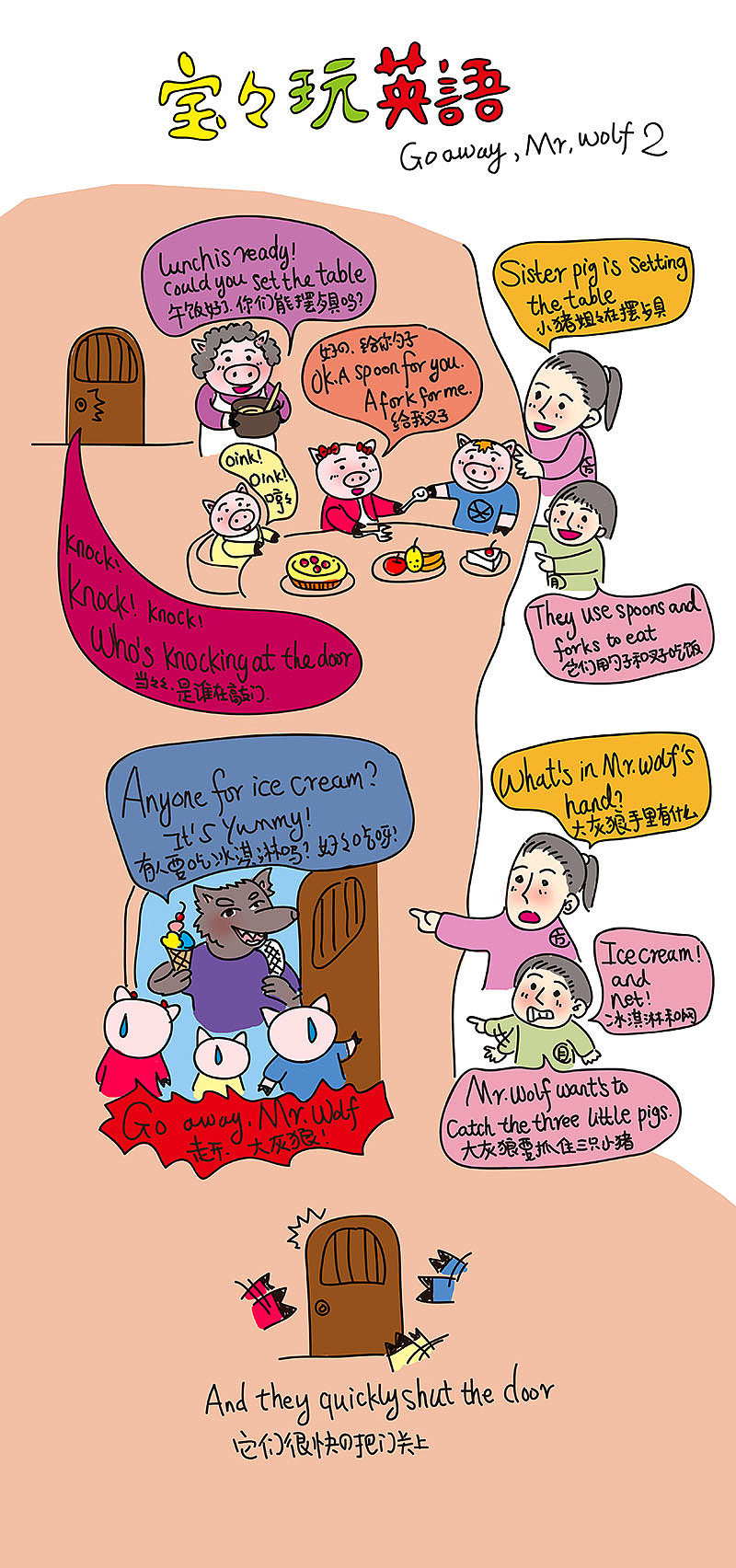 寶寶玩英語(yǔ)7（圖ZMTAwODUyMzEy） - 藝術(shù)插畫 - 站酷設(shè)計(jì)師蒲公英的頭發(fā)原創(chuàng)素材 - 站酷ZCOOL