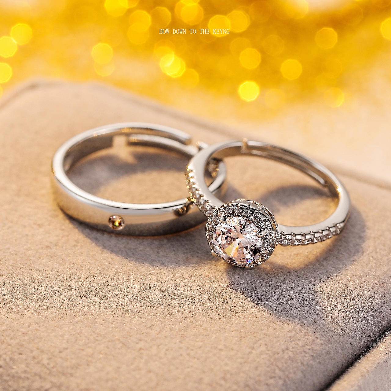 饰品摄影情侣对戒xkeyng