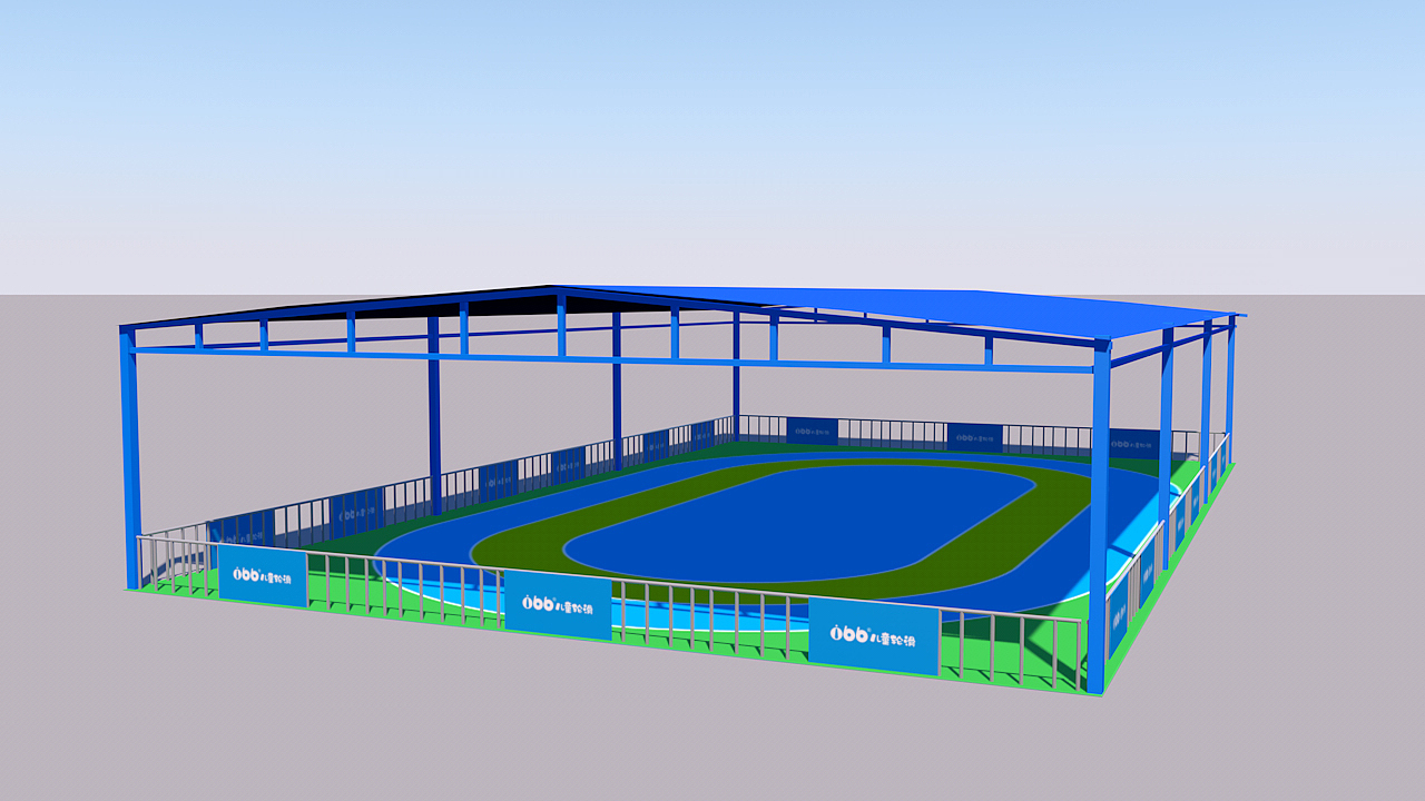 儿童轮滑室外场地效果图
