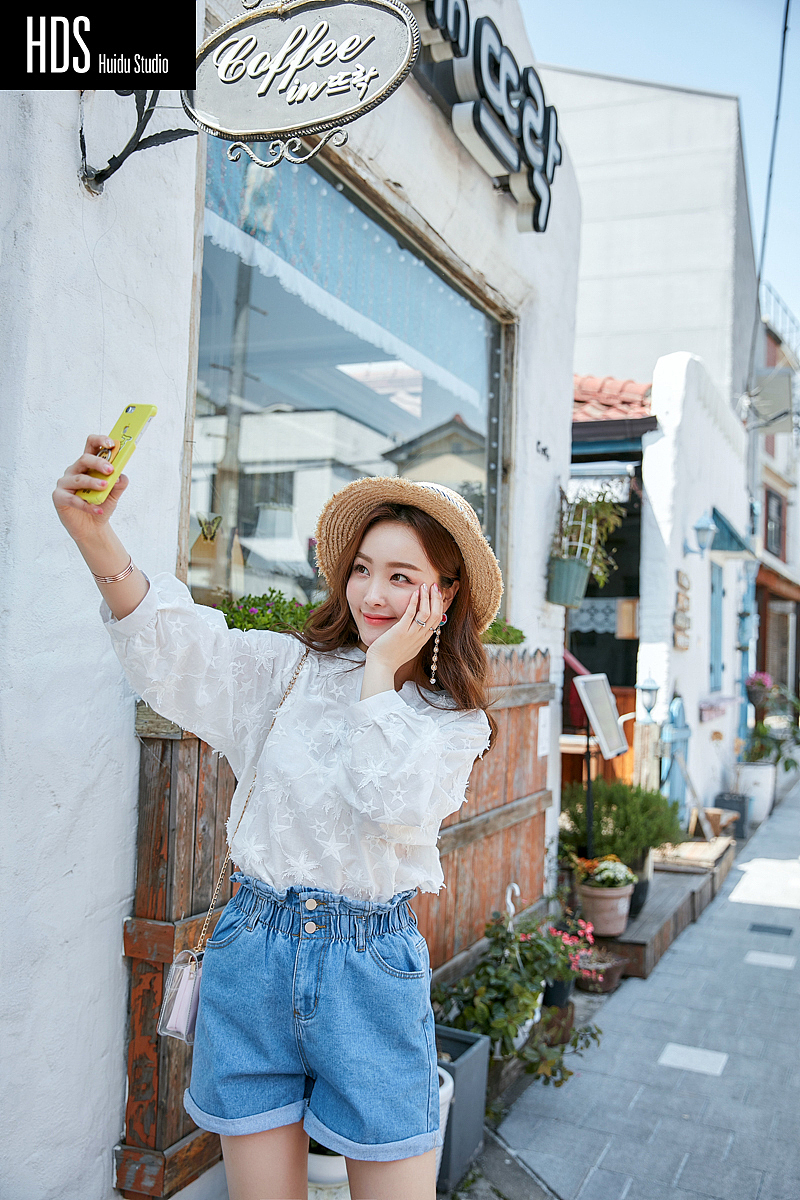 韩国模特韩风女装春夏装街景拍摄