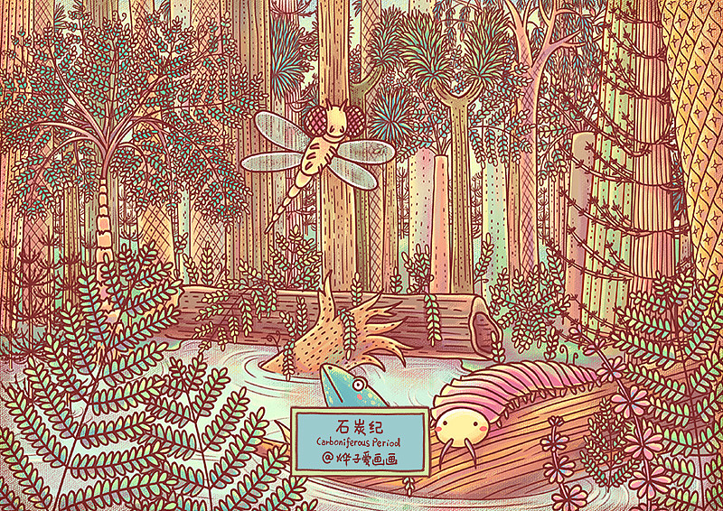 沉睡已久的化石（图ZMTM5OTcwOTc2） - 儿童插画 - 站酷设计师烨子爱画画原创素材 - 站酷ZCOOL